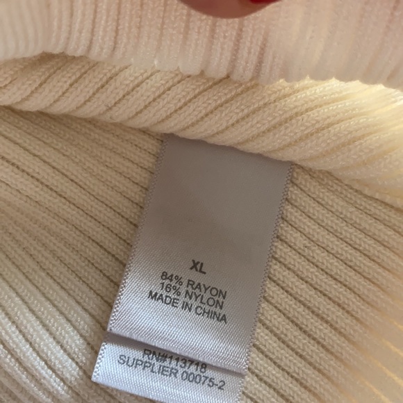 Bisou Bisou Cold Shoulder Cream Sweater - Picture 9 of 13